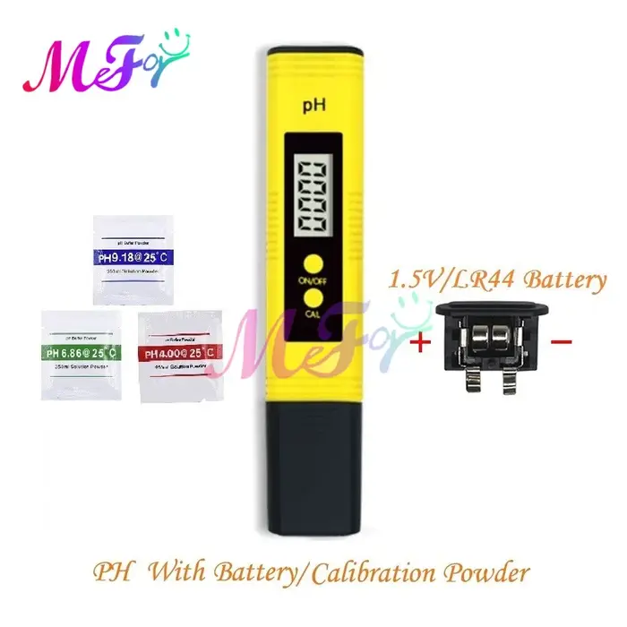 PH mètre 0.01 PH + batterie/poudre haute précision qualité de l'eau TDS EC testeur 0-14 plage de mes