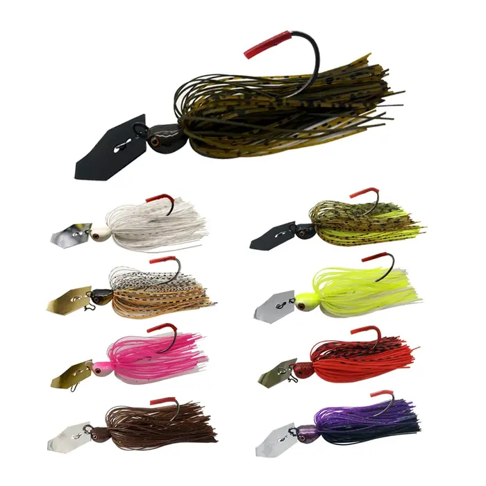 Mycena 14G/18G leurre de pêche Chatter appât spinner appât grande lame Jig danseur Buzzbait wobbler 