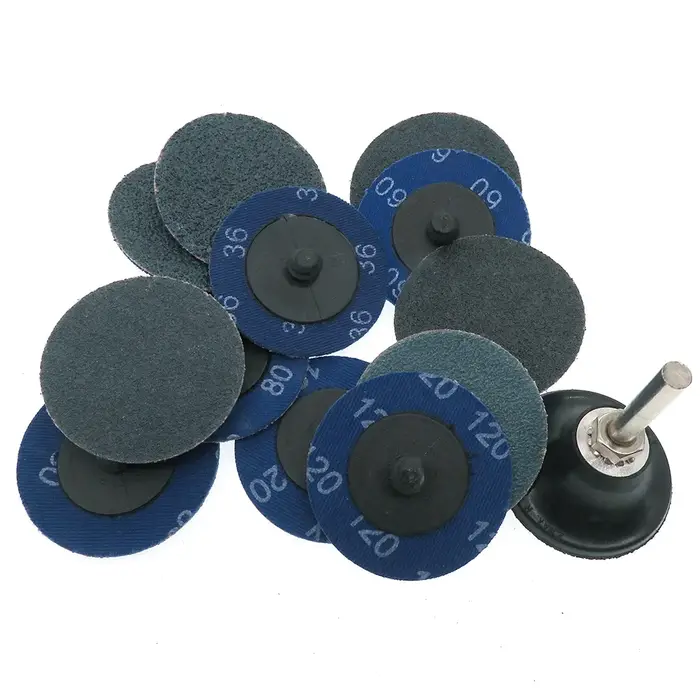 Abrasifs à Changement Rapide de Type R, 2 Pouces, 50mm, 1/4 Pouces, Support de Peinture, Élimination