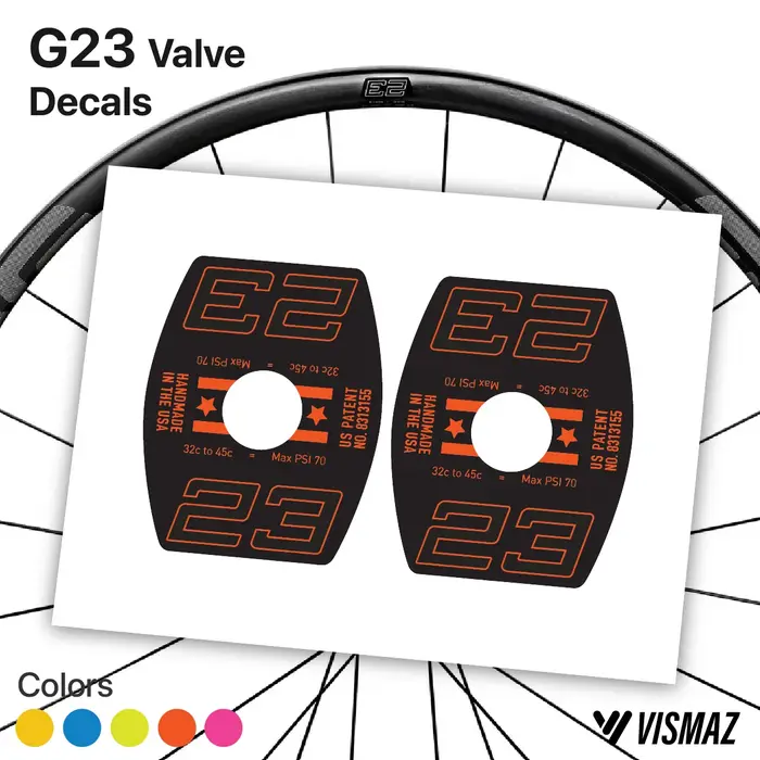 Autocollant Vinyle Changement de Couleur Résistant à l'Eau et aux UV Pour Trou de Valve Jante Vélo VISMAZ G23 Occasions Spéciales
