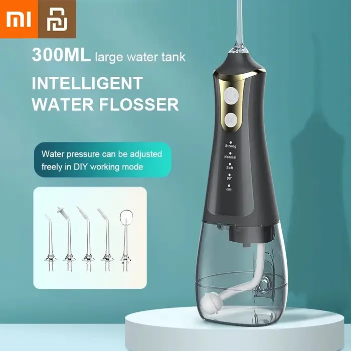Irrigateur dentaire Xiaomi, mode DIY, 5 jets, irrigateur à eau, nettoyage buccal, machine à laver la