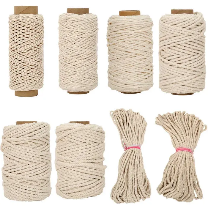 Bricolage macramé cordon coton corde ficelle ruban artisanat attrape-rêves travail manuel maison boh