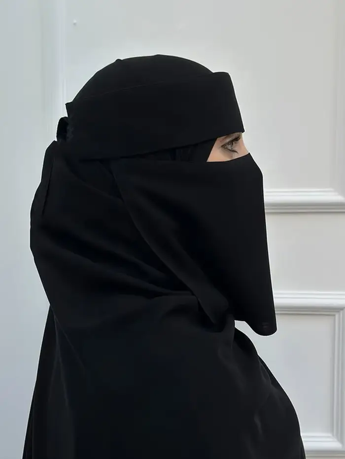 Niqab court pincement oeil respirant Nida Eid Ramadan gros femmes musulmanes Hijab saoudien visage c