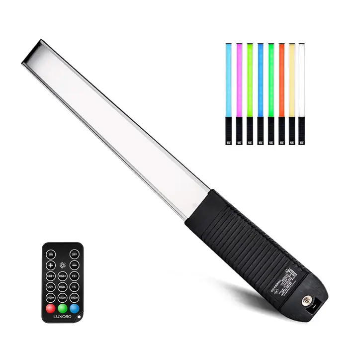 LUXCEO Q508A 10W RGB CCT Lampe Vidéo, 36 Couleurs 2600mAh Lampe LED Rechargeable pour Photographie S