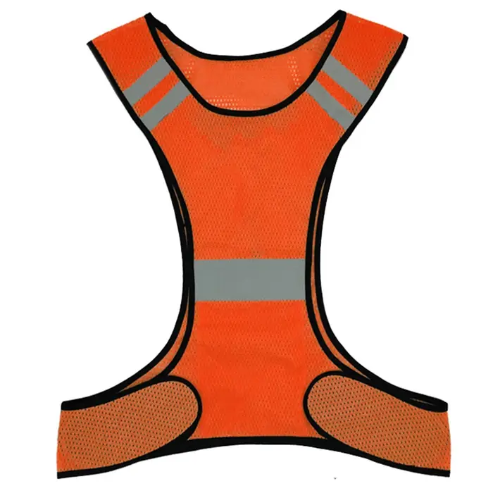 Gilet course haute visibilité réfléchissant - Léger respirant hommes femmes équitation nuit