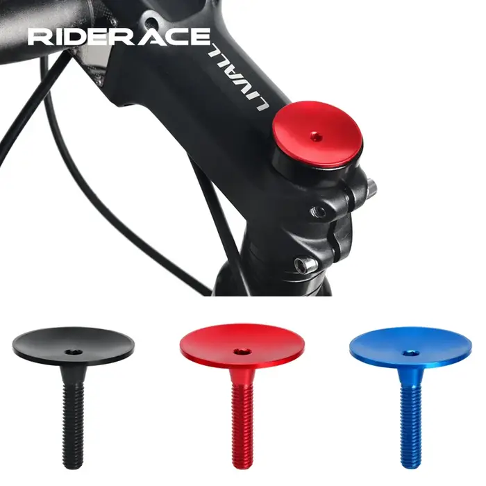 Capuchon supérieur de tige de vélo en alliage d'aluminium, capuchon de casque de route et de VTT, vi