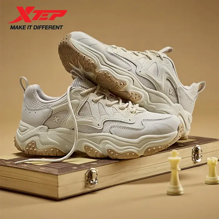 Chaussures décontractées Xtep Youmu pour femmes 2025 - Léger, respirant, semelles épaisses et style rétro