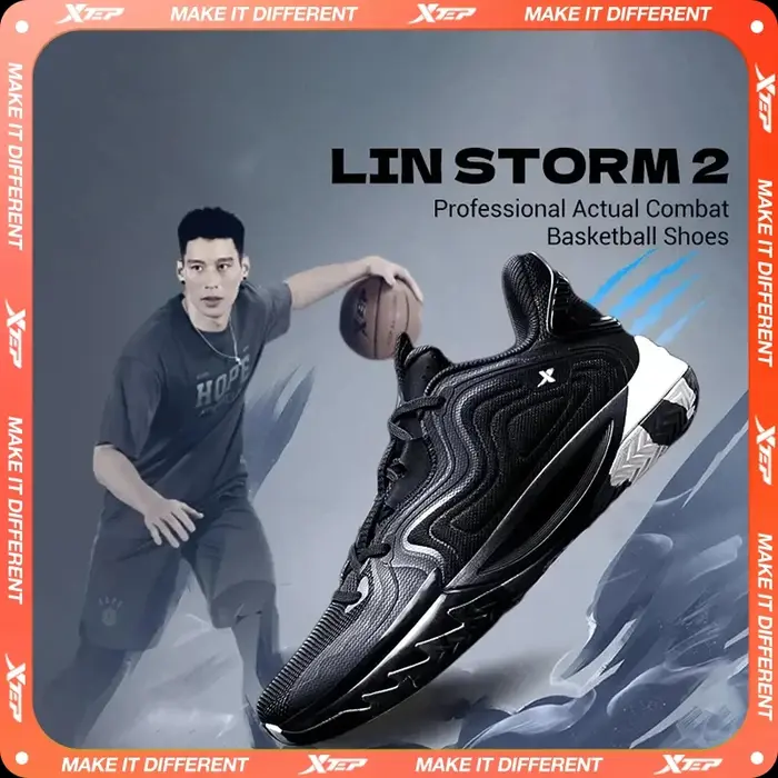 Chaussures basket Xtep Lin Storm 2 hommes printemps 2025 - Antidérapant absorbant chocs