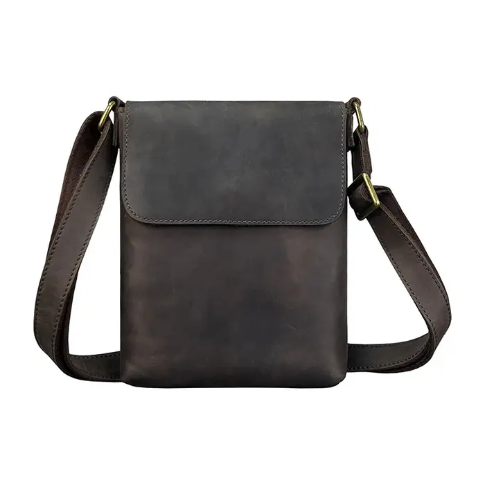 Sac à Bandoulière en Cuir de Vache pour Homme, Petit et Simple, Décontracté, Nouvelle Collection