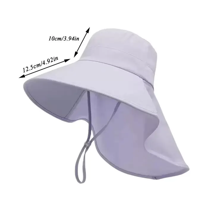 Châle crème solaire casquette queue de cheval voyage pêcheur chapeau large bord chapeau de soleil av