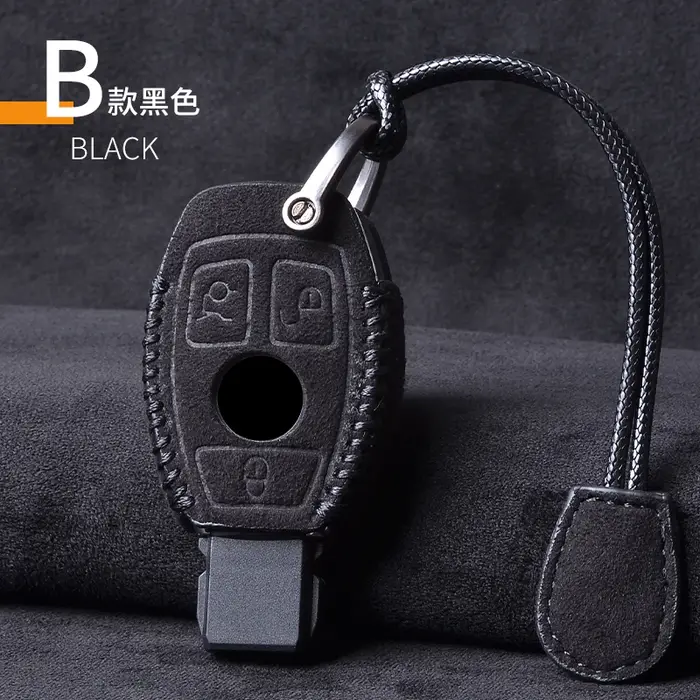 Housse de clé de voiture en cuir, étui porte-clés pour Mercedes Benz CLS CLA GL R SLK AMG A B C S cl