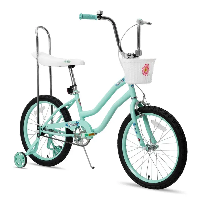 YSTAR-Vélo à Chaîne avec Roues d'Entraînement pour Fille de 7 à 12 Ans, Bicyclette avec Freins à Mai
