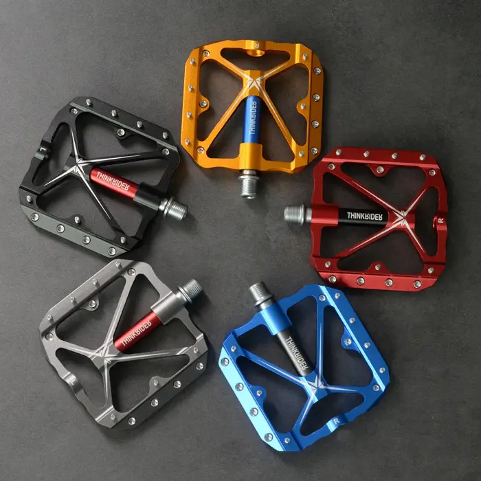 ThinkRider pédales de vélo plates vtt route 3 roulements scellés pédales de vélo pédales de VTT larg