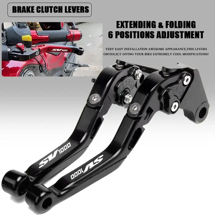 Leviers d'embrayage de frein pliants et extensibles pour moto, accessoires pour SV1000 SV 1000 S SV 