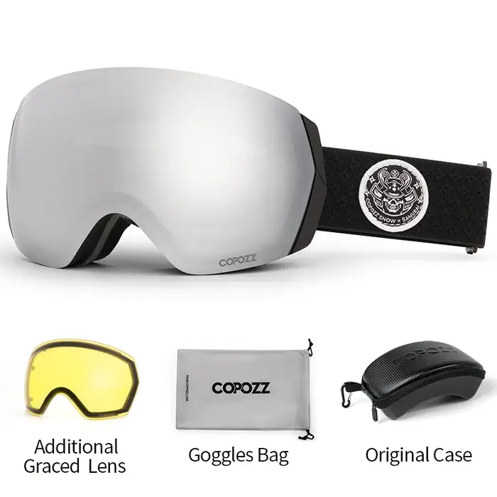 COPOZZ marque lunettes de Ski professionnelles Double couches Anti-buée UV400 hommes femmes hiver mo