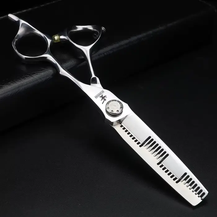 Ciseaux de coupe et d'amincissement des dents à double face, Japon, Unique, 440C