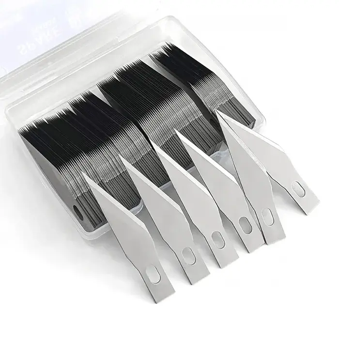 Lames de couteau de Scalpel en métal, lames de couteau à graver pour Sculpture sur bois, remplacemen