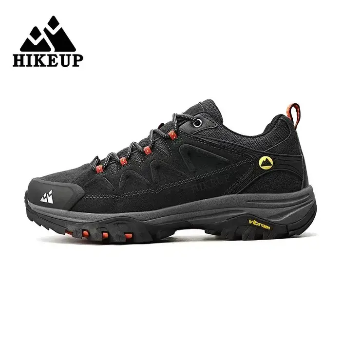 HIKEUP-Chaussures de Randonnée en Cuir pour Homme, Baskets de Trekking Touristique, d'Escalade, de J