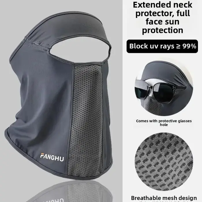 Gini – masque facial pour sport d'été, cordon d'oreille, Protection du cou, Anti-UV, masque de Prote