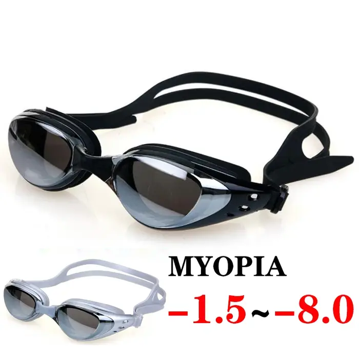 Placage myopie lunettes de natation professionnel étanche Anti-buée UV bouclier lunettes piscine Spo