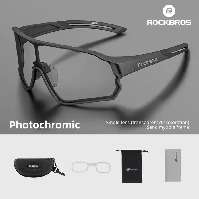 ROCKBROS lunettes de cyclisme photochromiques vtt lunettes de vélo de route UV400 Protection lunette
