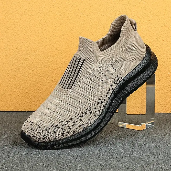 Chaussures de course homme sans lacets baskets confort jogging marche sportive design moderne et respirante pour course et vie quotidienne