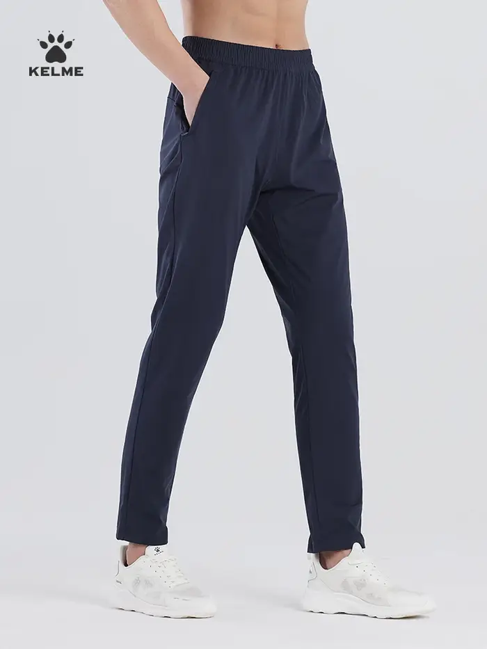 Kelme-Pantalon de basket-ball d'été pour homme, vêtement de sport léger et respirant, à jambes droit