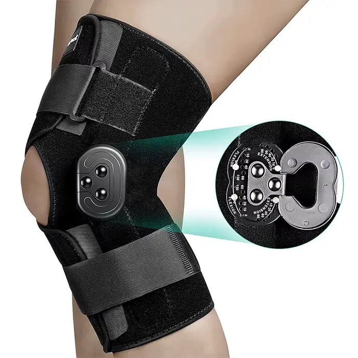Genouillère articulée réglable pour douleur arthrite ménisque - Support stabilisateur latéral