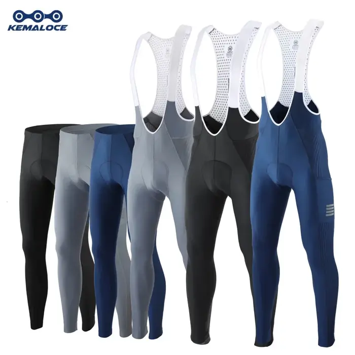 KEMALOCE hommes pantalons de cyclisme été et automne séchage rapide bleu/noir/gris Gel Pad vtt vélo 