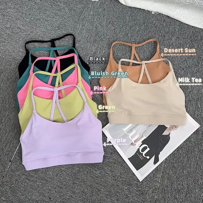 Soutien-gorge de sport pour femmes, sexy, résistant aux chocs, séchage rapide, pour la course à pied