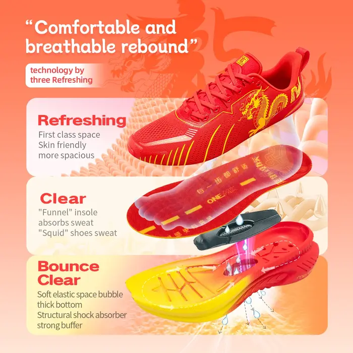 ONEMIX loong nouvelles baskets tampon chaussures de course coureurs lourds hommes antidérapant respi