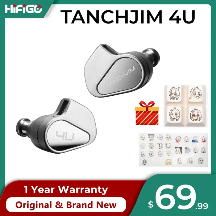 Écouteurs CHJIM 4U de tailles HiFiGo DMT-4 des moniteurs intra-auriculaires à pilote dynamique à dou