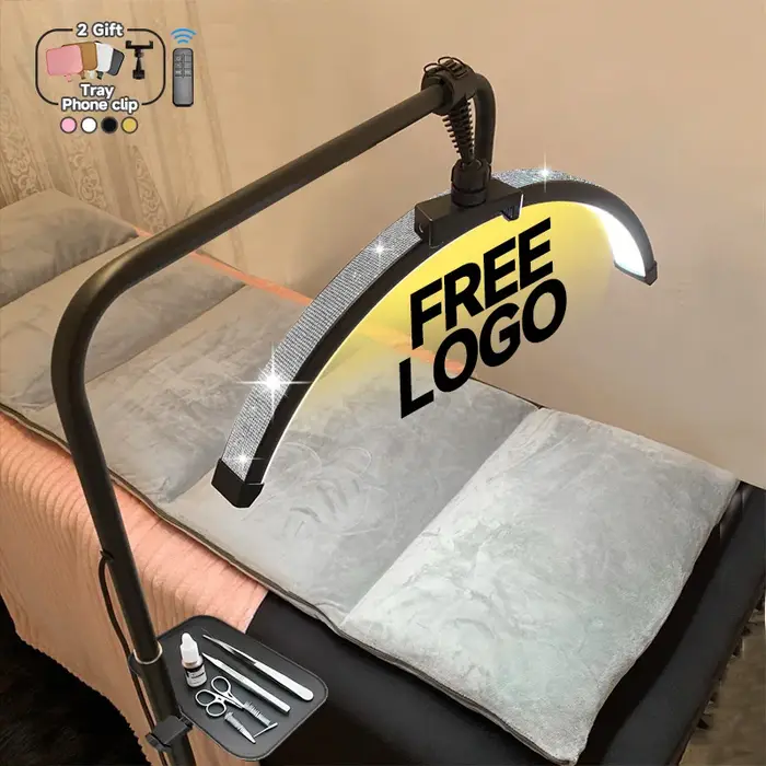 2025 oem personnalisé LOGO gratuit 45 W nouveau joint en U LED demi-lune extension de cils Salon lam