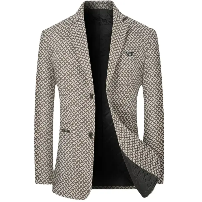 Nouvelle Collection Printemps 2026 – Blazer Homme Décontracté Chic pour le Bureau – Veste de Costume