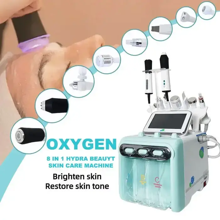 Appareil facial à bulles de CO2 pour le resserrement de la peau, oxygénation par bulles, aspiration 