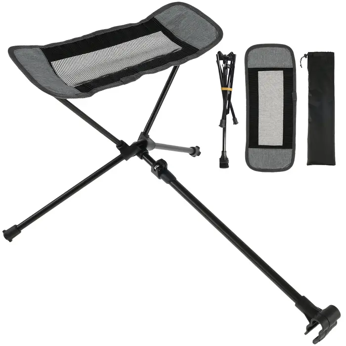Chaise portable d'extérieur pliable, repose-pieds de camping, chaise inclinable, chaise lunaire, rep