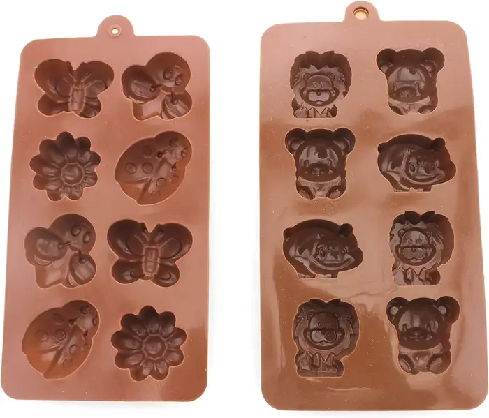 Moule à chocolat en Silicone, véhicules et formes d'animaux, pour la fabrication de chocolat, gaufre