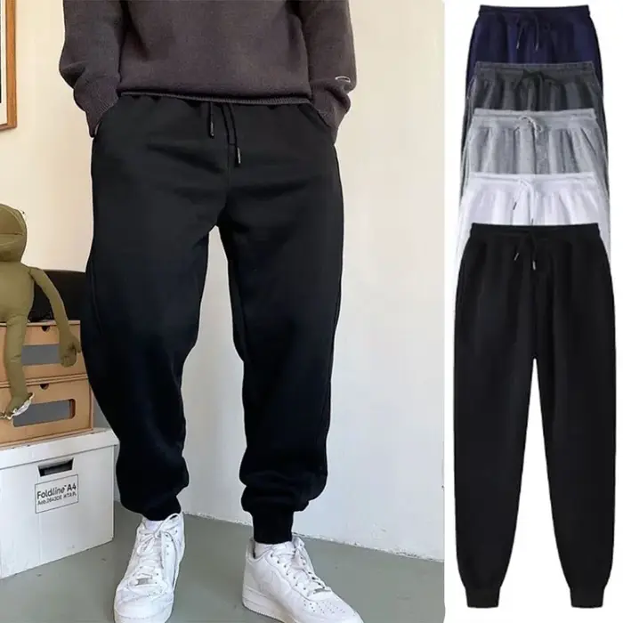 Pantalons de jogging pour hommes coupe slim technologie de séchage rapide bandes élastiques poches latérales fitness musculation sortie quotidienne