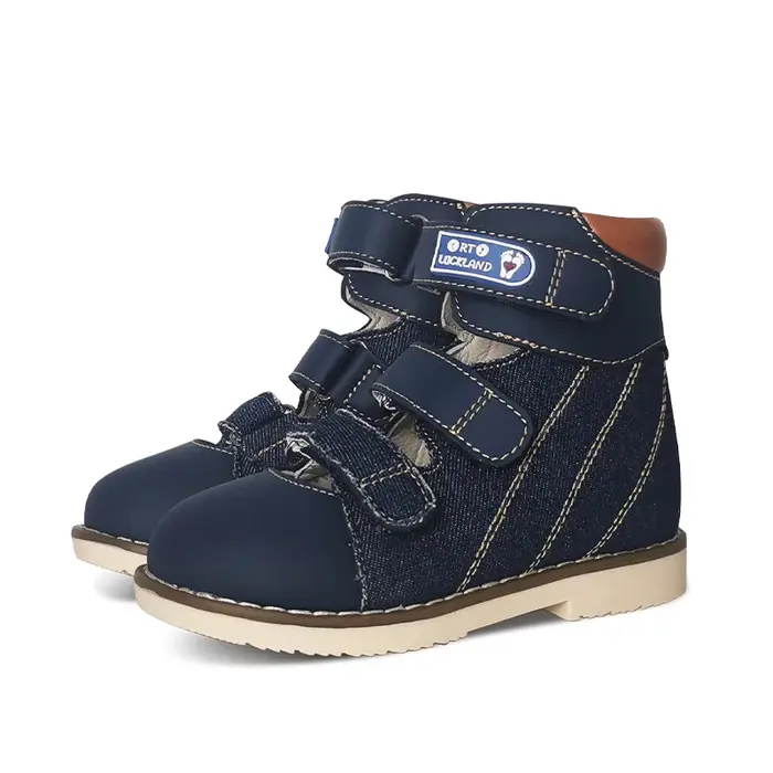 Ortoluckland – sandales en Denim pour enfants, chaussures orthopédiques d'été pour filles et garçons