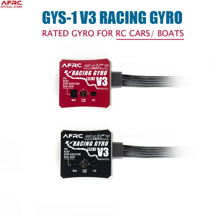 Stabilisateur de voiture à dérive gyroscopique, boîtier métallique CNC pour voitures AFRC-GYS-1 1/18
