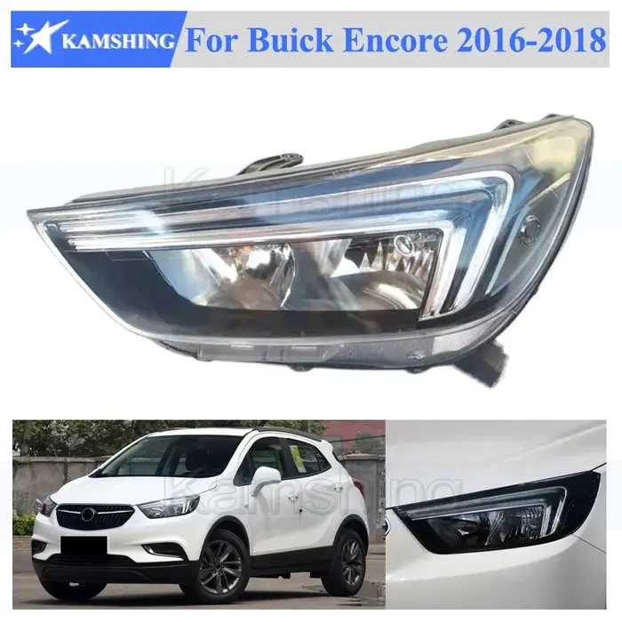 Kamshing nouveau ensemble de phare halogène pour Buick Encore 2016 2017 2018 pare-chocs avant lampe 