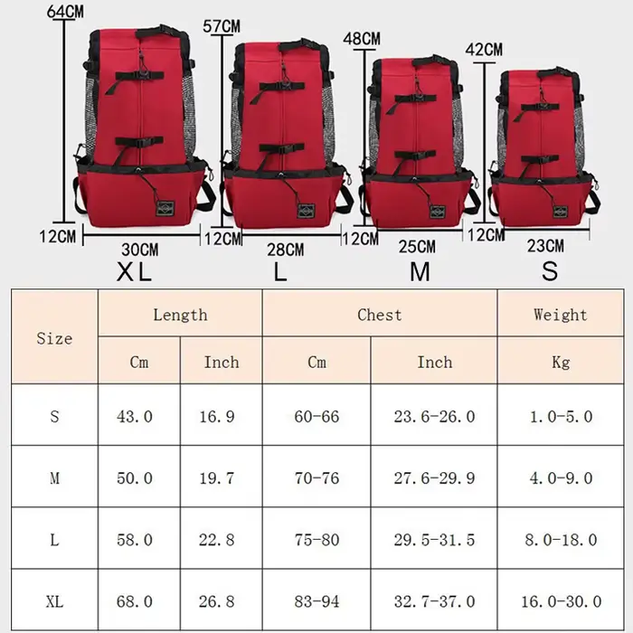 Sac à dos de transport pour animaux de compagnie, pour voyages, promenades et conduite, pour chiens 