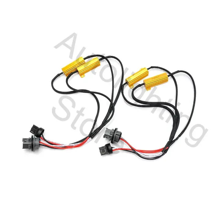Annuleur d'iode en métal, lampe à LED de décodage, résistance de charge OCB, 7443 T20 W21/5W, arc, c