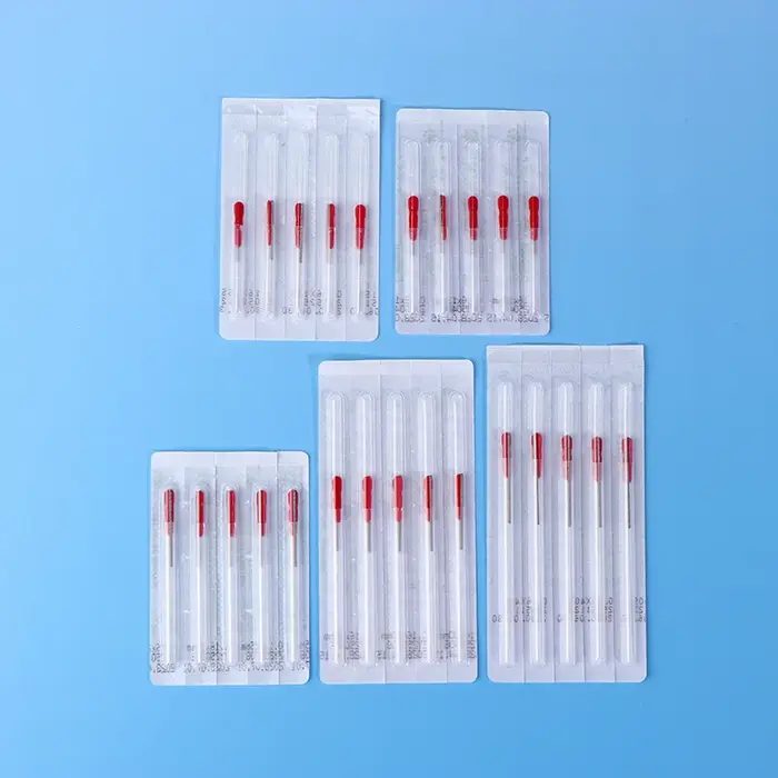 Aiguille d'acupuncture jetable, 100 pièces, 1 aiguille avec 1 Tube de guidage en acier inoxydable av