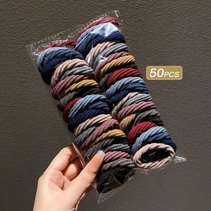 Élastiques à cheveux très extensibles pour femmes et filles, attaches pour queue de cheval, accessoi