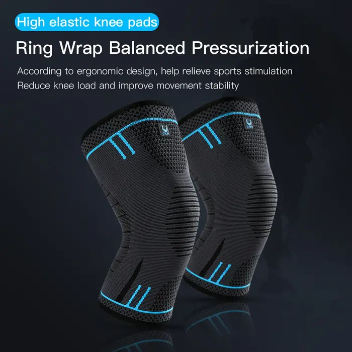 Vilico 1 pièces genouillères élastiques en Nylon sport Fitness genouillères respirant course basket-