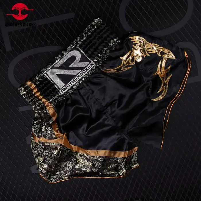 Short de boxe thaï Muay Thai - Pantalon de combat MMA et Kickboxing pour hommes et femmes