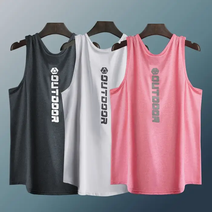Débardeur de sport pour homme, t-shirt fitness, coupe ample, séchage rapide, haute performance pour running et basketball