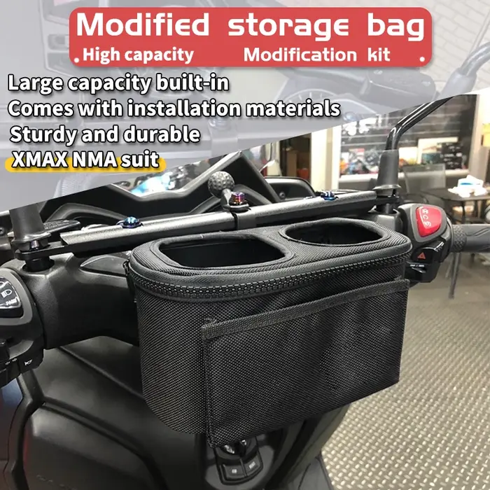 Porte-bouteille d'eau potable pour guidon de moto, porte-gobelet, support de verre pour Scooter, sac