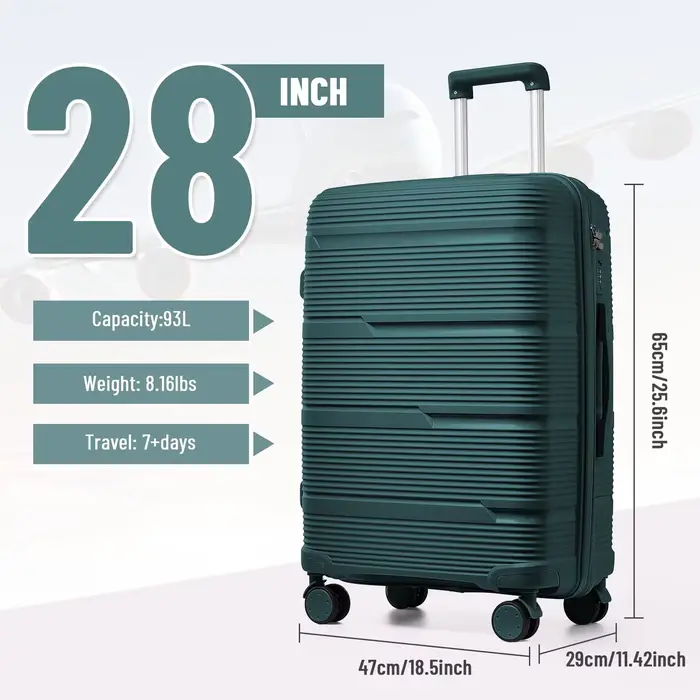 2024 Nouveau design valise de voyage roulante, femmes hommes continuer boîtier de chariot de voyage 